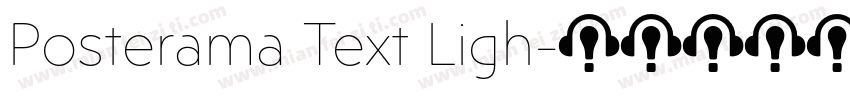 Posterama Text Ligh字体转换